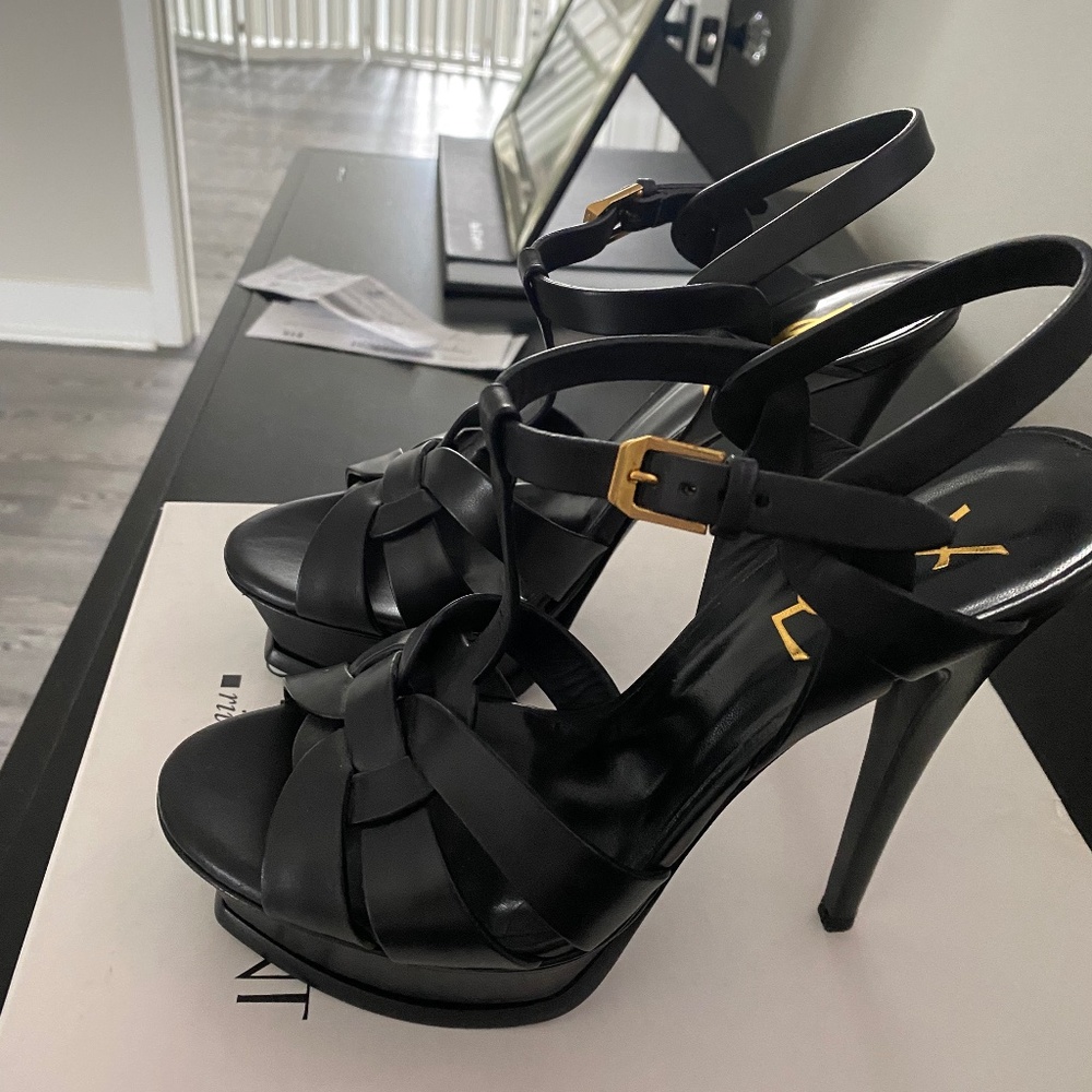 YSL Platform Stilettos